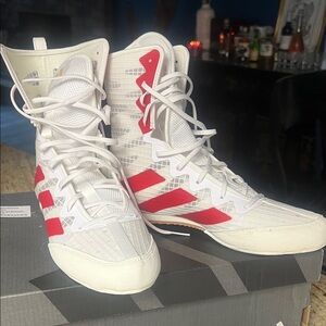 Adidas Box Hog 4 boxing shoes.